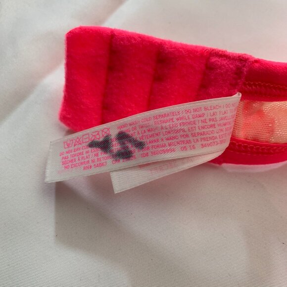 Pink VS Ladder Back Floral Overlay Bra - Picture 14 of 14